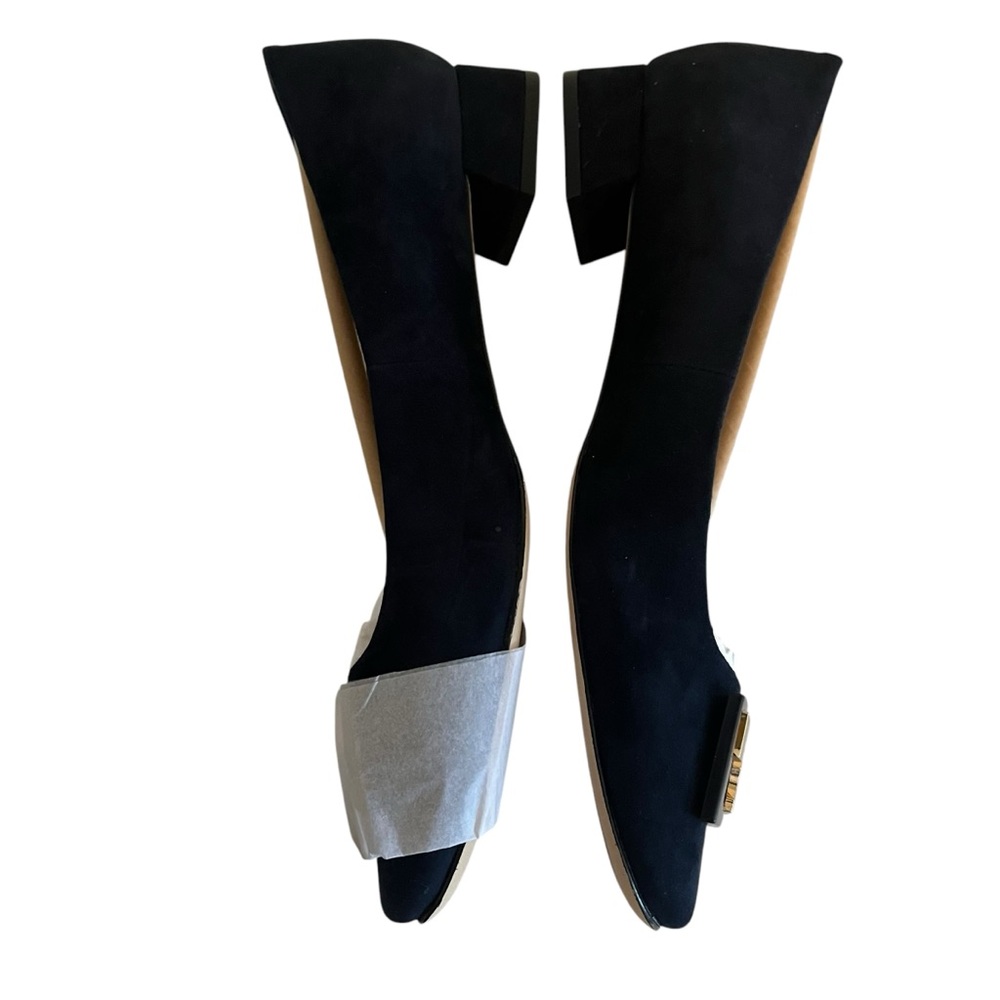 Tory Burch "GiGi" Suede Pump in Tory Navy Blue NIB 10 - Picture 5 of 9